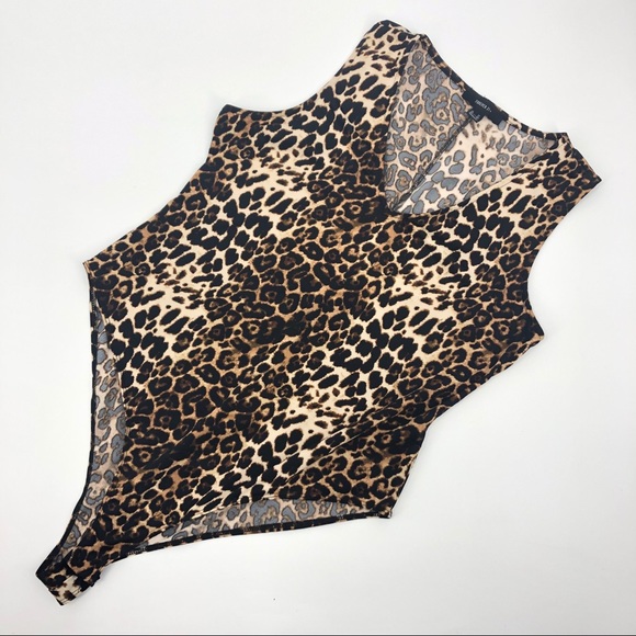 ****SOLD***2XL leopard print stretch body suit forever21 tank - Picture 2 of 4